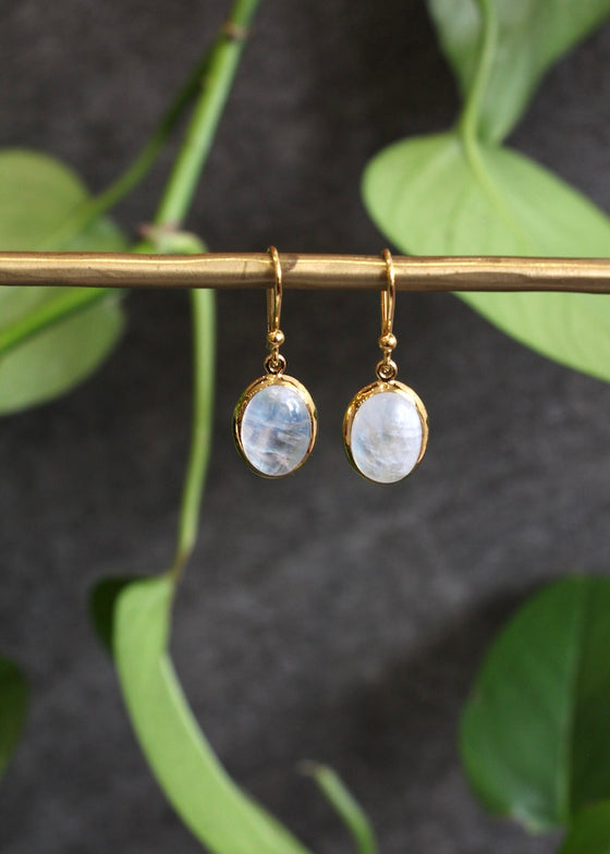 Stephen Estelle | Rainbow Moonstone Earrings