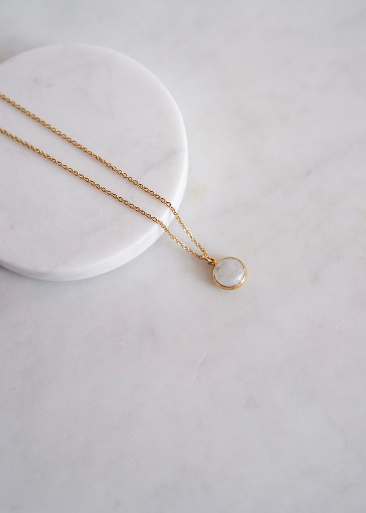 Stephen Estelle | Rainbow Moonstone Necklace