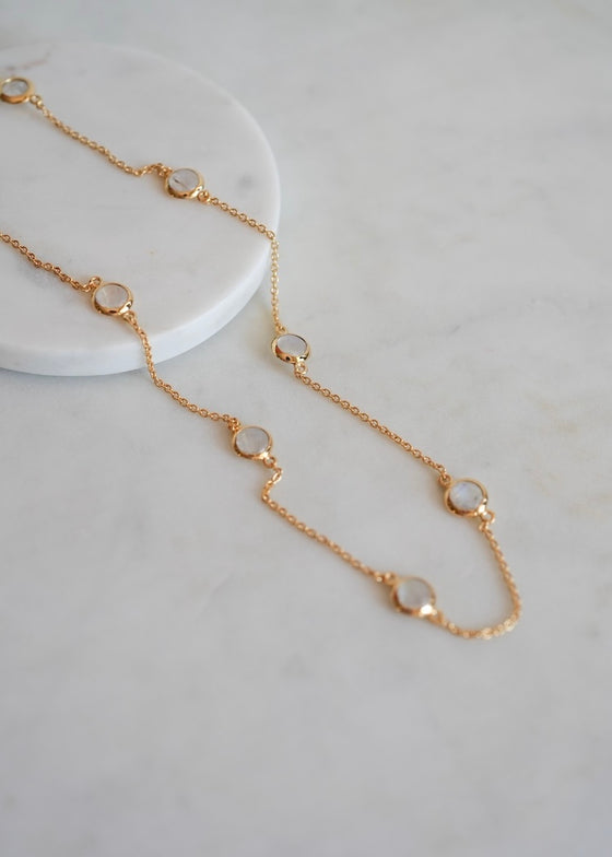 Stephen Estelle | Rainbow Moonstone Necklace