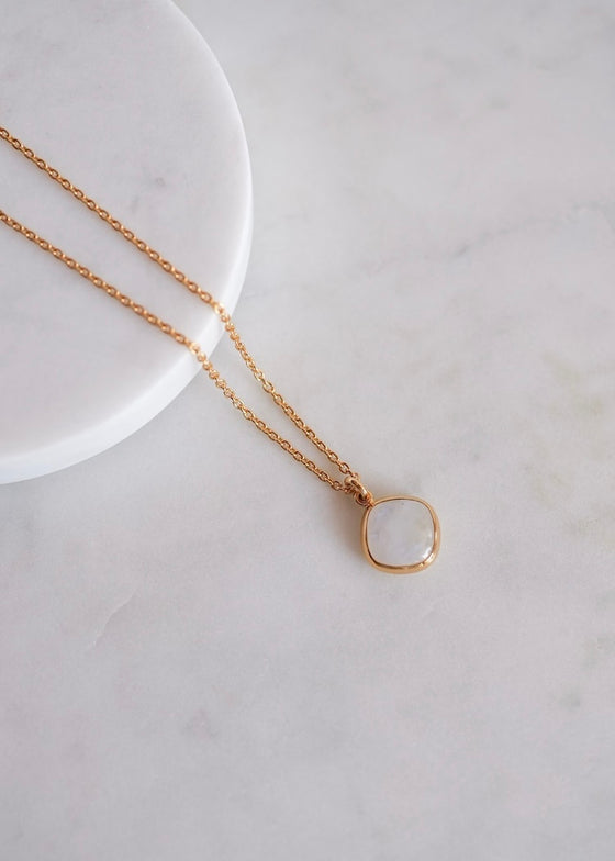 Stephen Estelle | Rainbow Moonstone Necklace