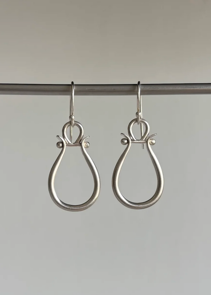 Monika Krol | Sterling Silver Medium Lyre Earrings
