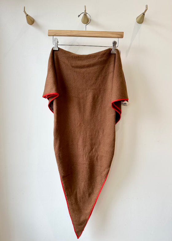 Stone Cashmere | Diamond Scarf XL | Mocha + Carpaccio