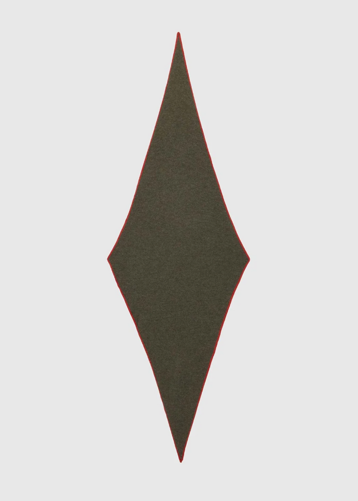 Stone Cashmere | Diamond Scarf | Olive