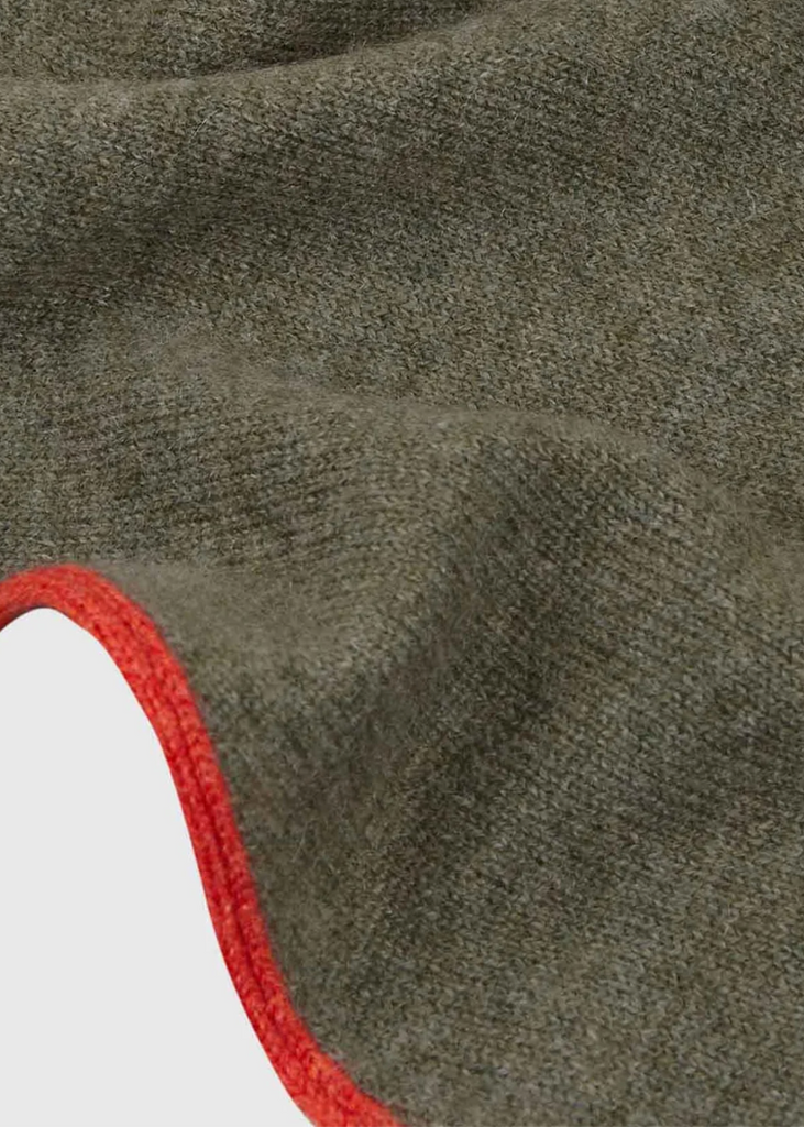 Stone Cashmere | Diamond Scarf | Olive