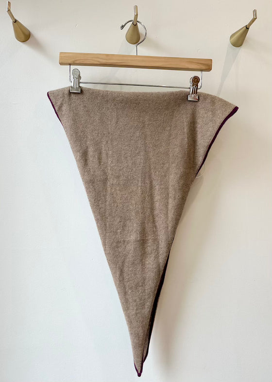 Stone Cashmere | Diamond Scarf | Sand + Berry