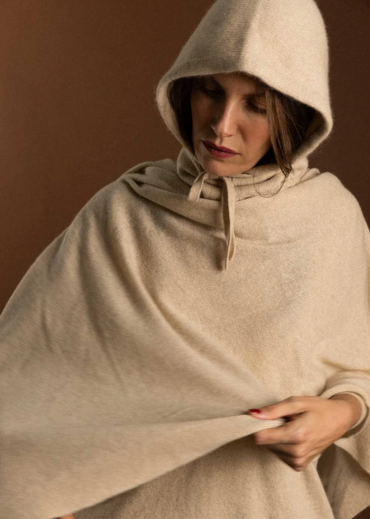 Stone the Brand | Big Asymmetric Scarf | Beige