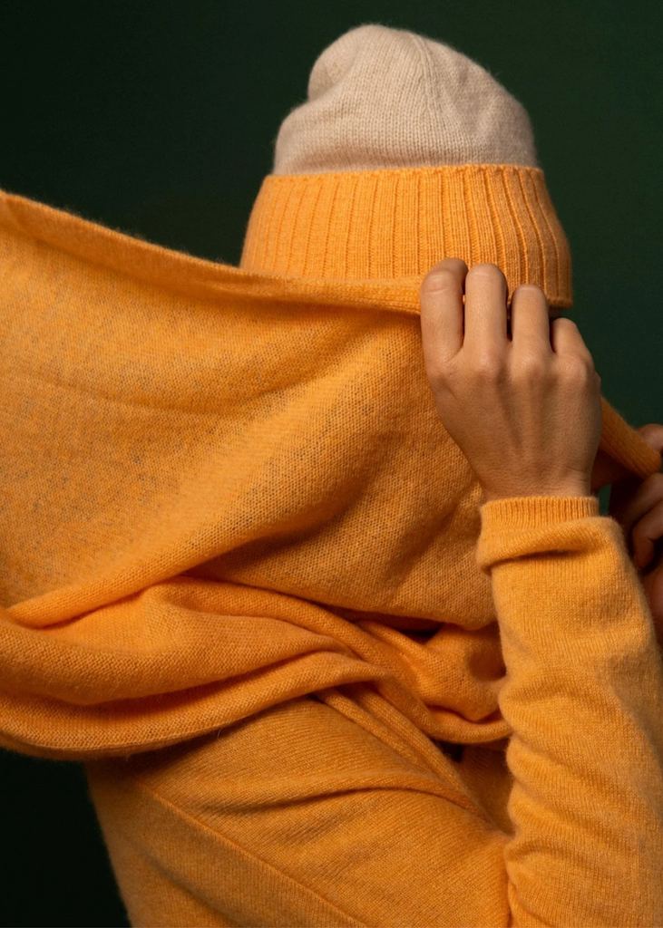 Stone the Brand | Big Asymmetric Scarf | Marigold