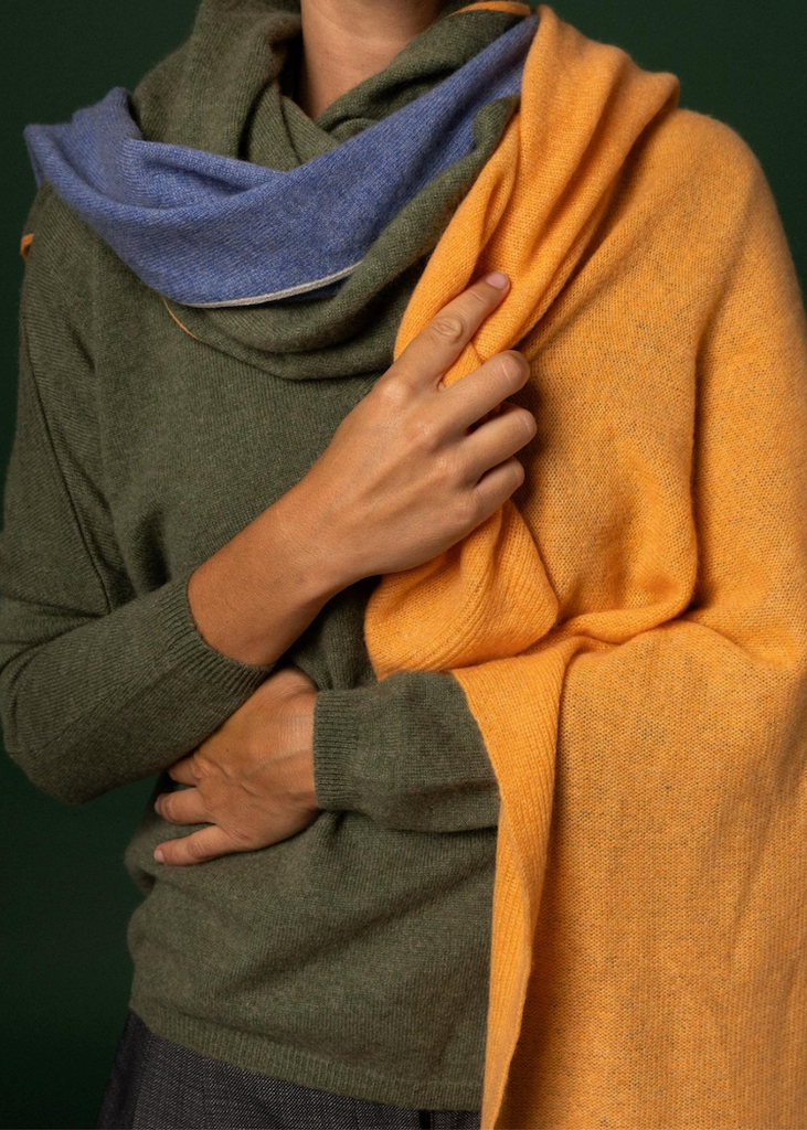 Stone the Brand | Big Asymmetric Scarf | Marigold