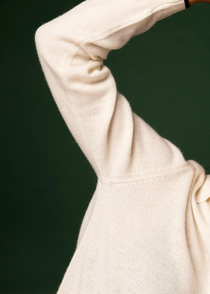 Stone the Brand | Polo Sweater | White + Black