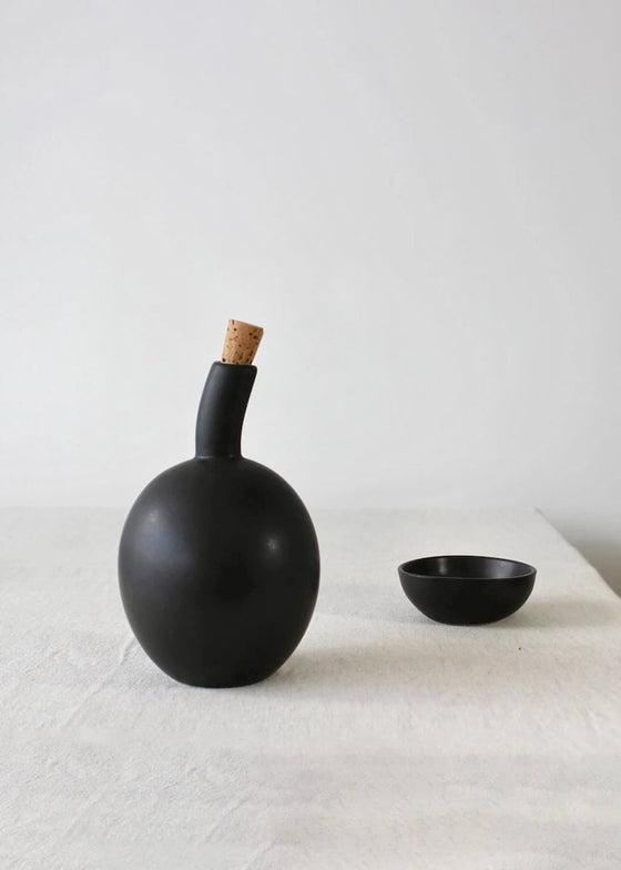 Stoneware Olive Oil Bottle