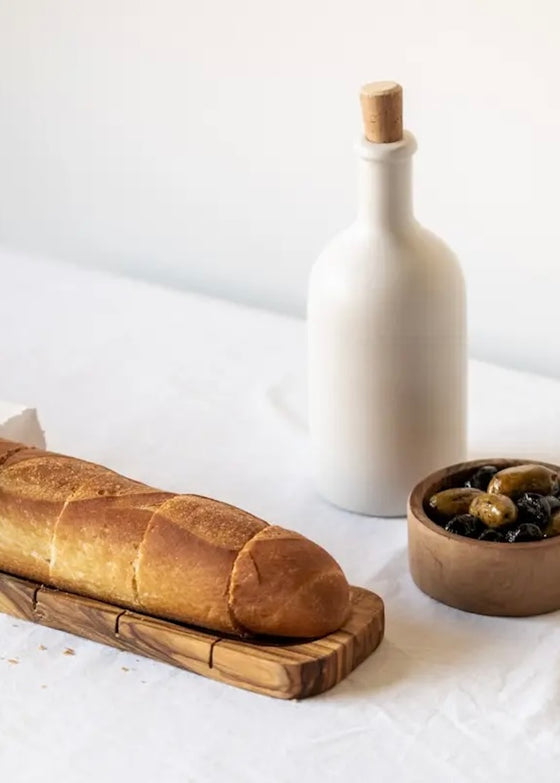 Stoneware Olive Oil Bottle | 7.9"