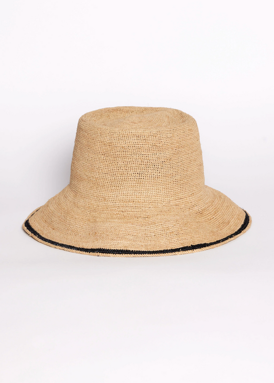 Stripe Edge Modern Crochet Bucket Hat