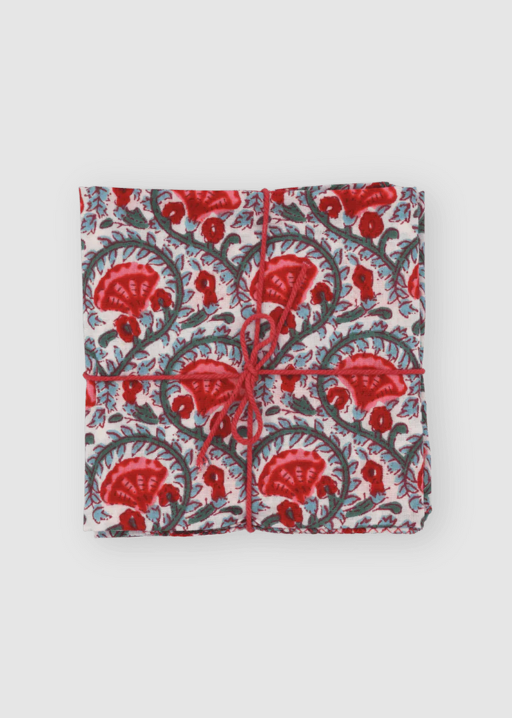 Suzette à Table | Celosia Tomato Napkins | S/4
