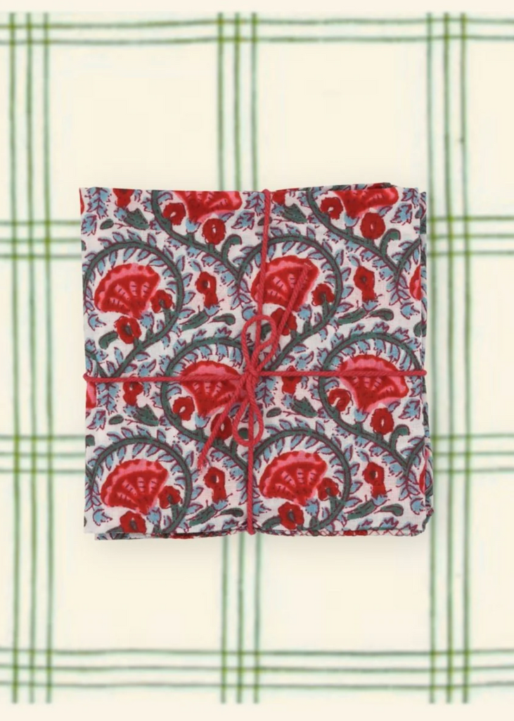 Suzette à Table | Celosia Tomato Napkins | S/4