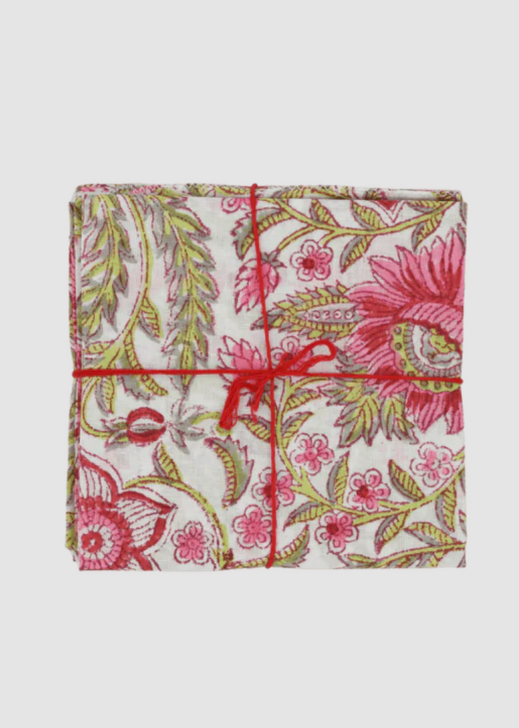 Suzette à Table | Gypsophil Pasteque Napkins | S/4