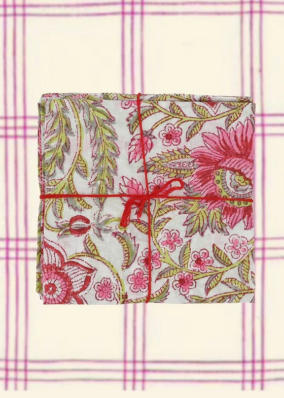 Suzette à Table | Gypsophil Pasteque Napkins | S/4