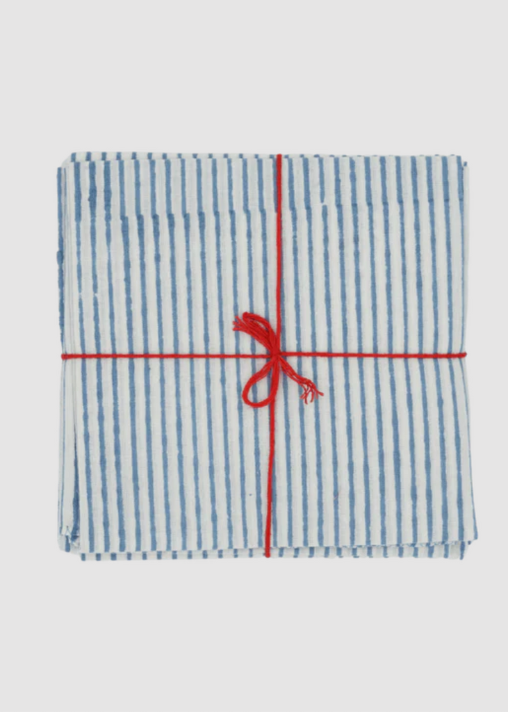 Suzette à Table | Stripe Bleuet Napkins | S/4