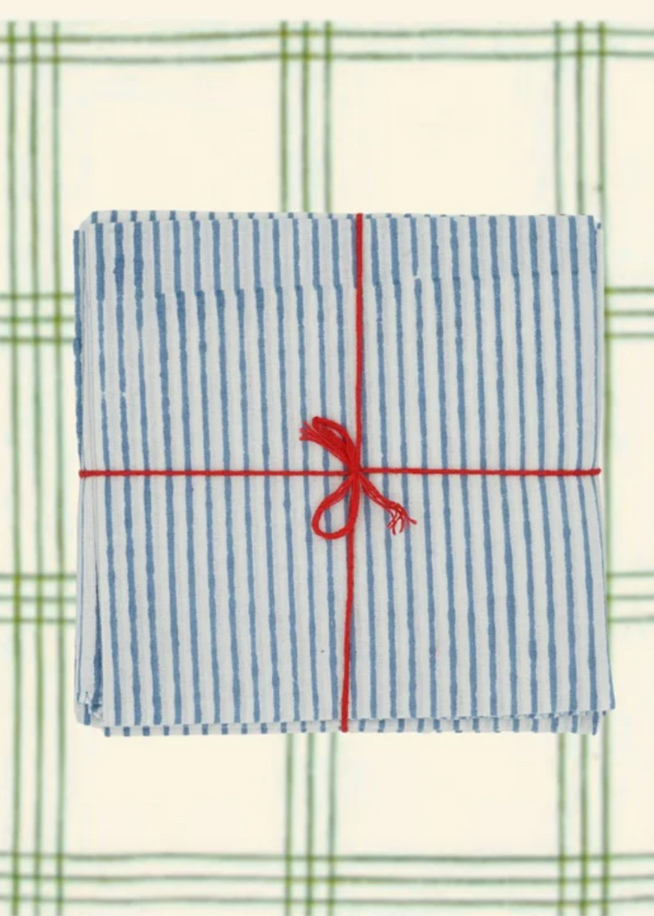 Suzette à Table | Stripe Bleuet Napkins | S/4