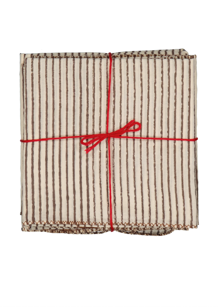 Suzette à Table | Stripe Ecureuil Napkins