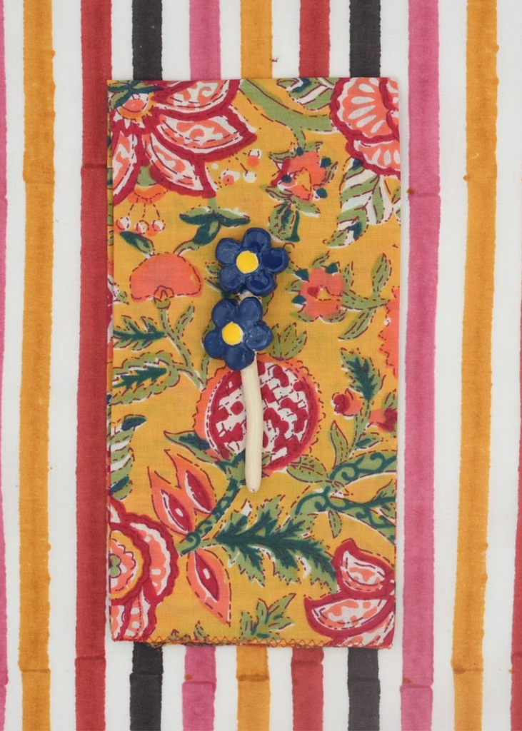 Suzette à Table | Zinnia Jaune Napkins | S/4