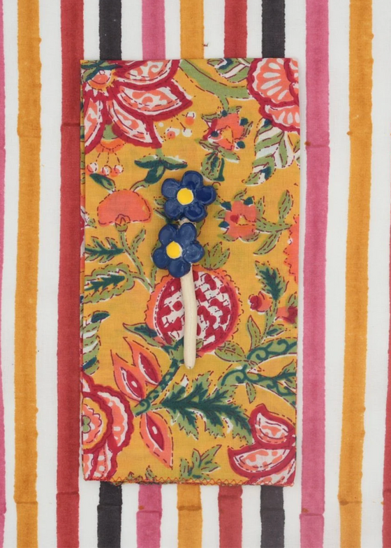 Suzette à Table | Zinnia Jaune Napkins | S/4