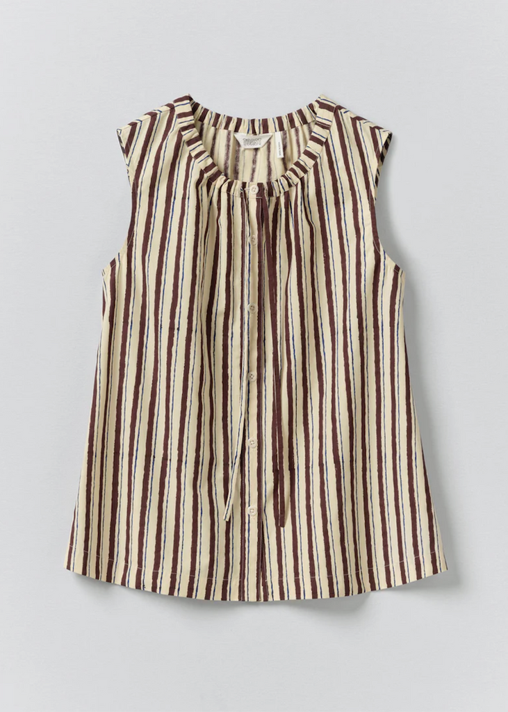 TOAST | Block Print Sorbet Stripe Top
