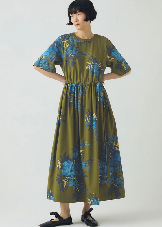 TOAST | Botanical Shadow Print Cotton Dress