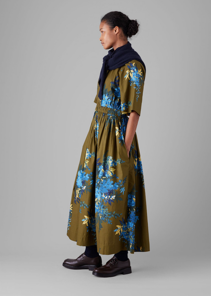 TOAST | Botanical Shadow Print Cotton Dress