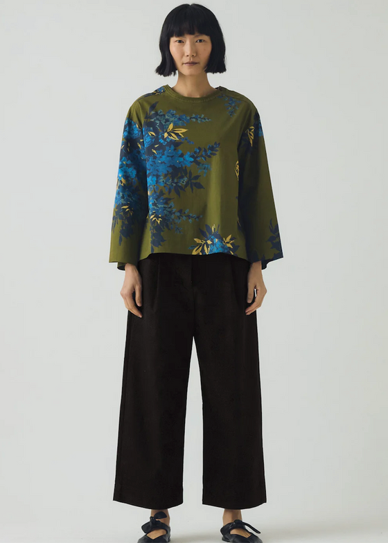 TOAST | Botanical Shadow Print Cotton Top