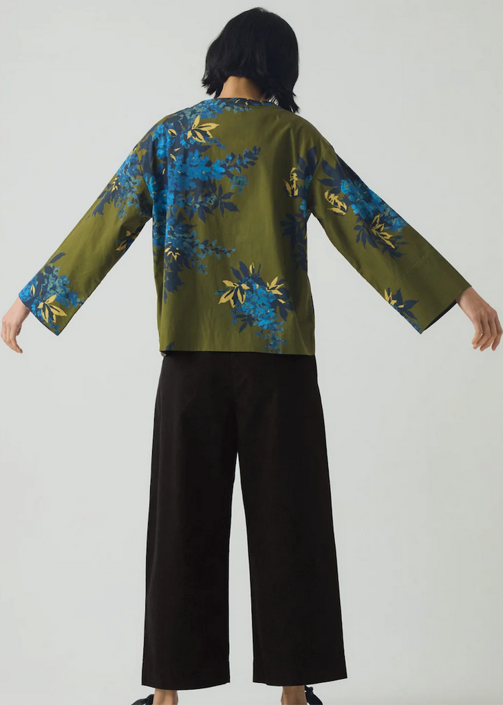 TOAST | Botanical Shadow Print Cotton Top