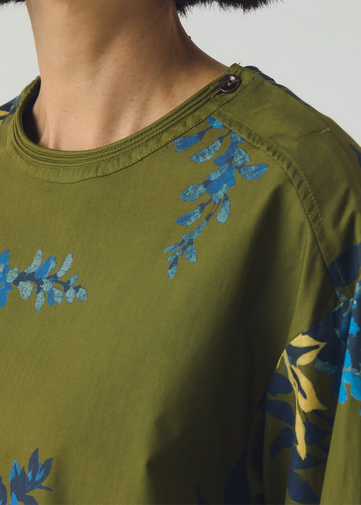 TOAST | Botanical Shadow Print Cotton Top