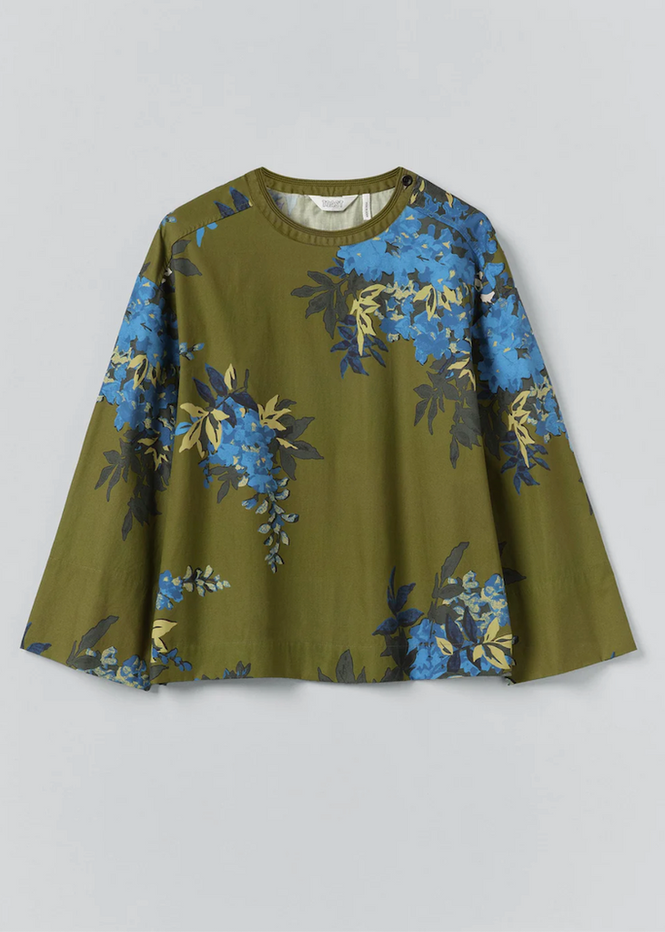 TOAST | Botanical Shadow Print Cotton Top