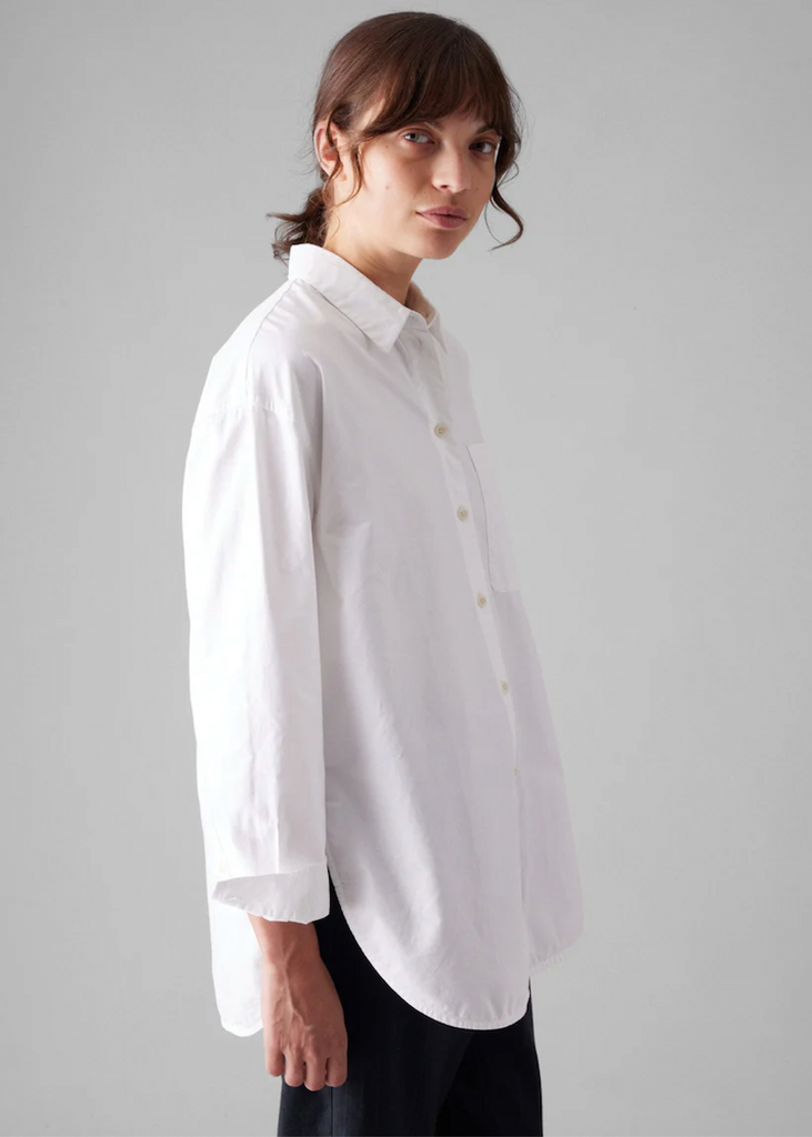 TOAST | Cotton Oxford Oversized Long Shirt