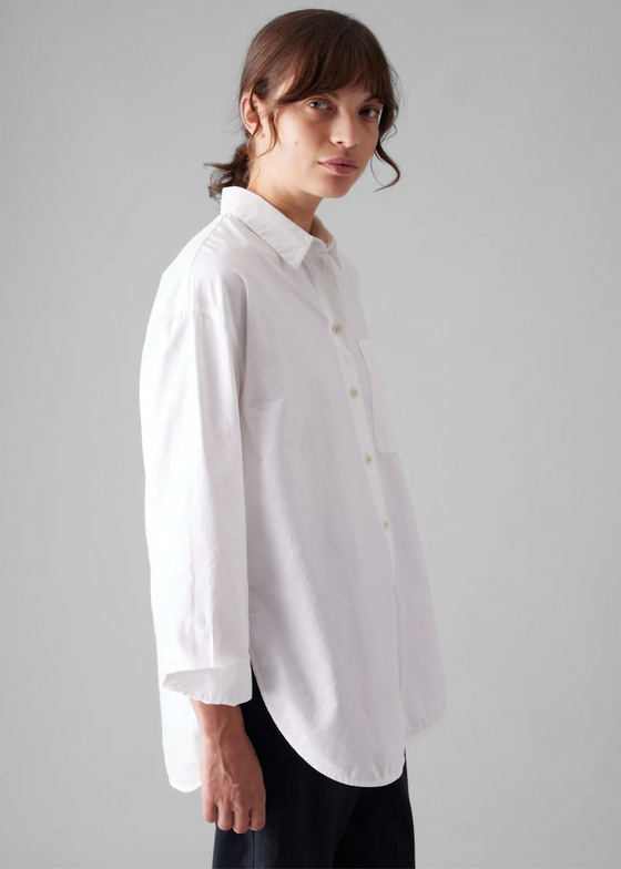 TOAST | Cotton Oxford Oversized Long Shirt