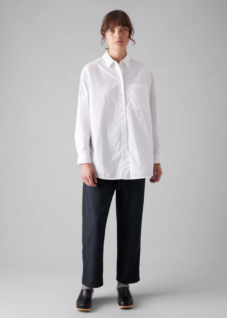 TOAST | Cotton Oxford Oversized Long Shirt