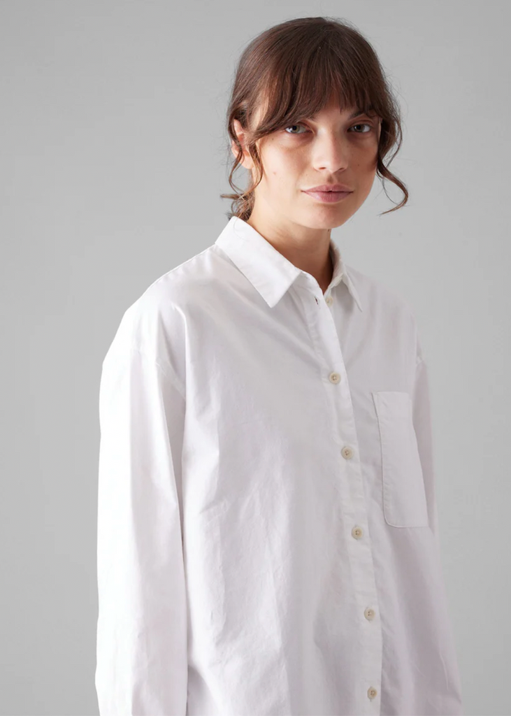 TOAST | Cotton Oxford Oversized Long Shirt