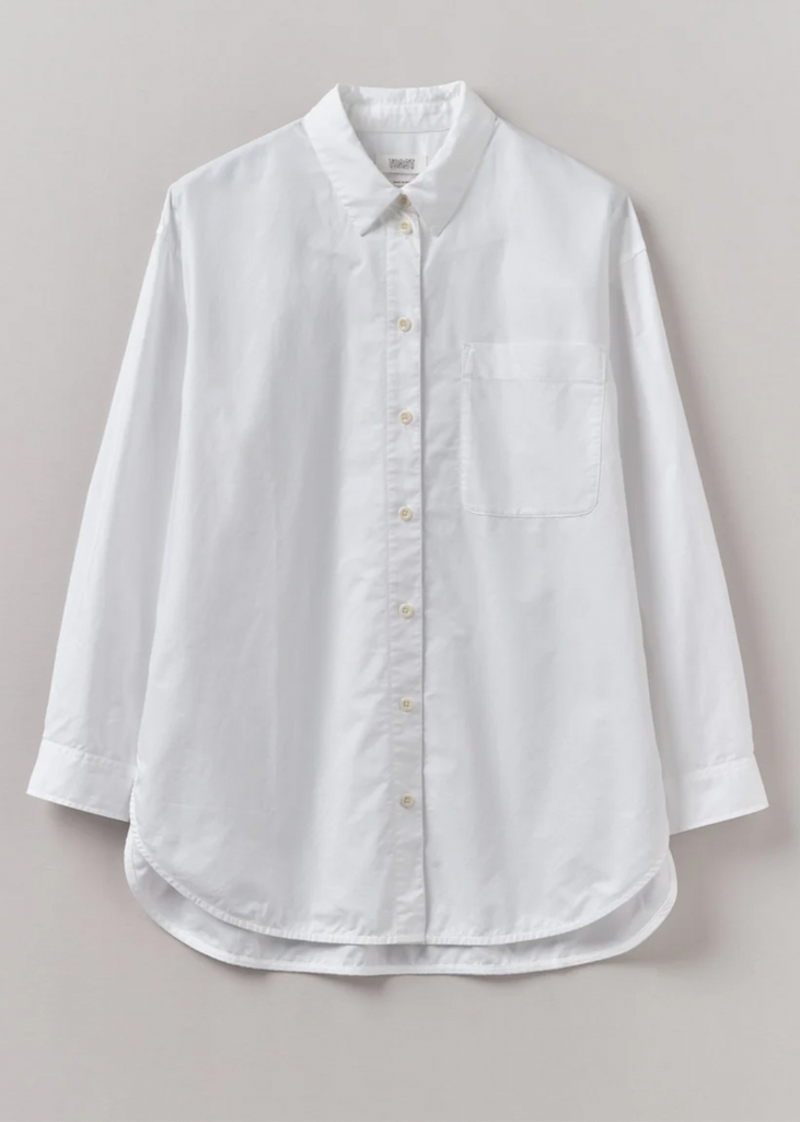 TOAST | Cotton Oxford Oversized Long Shirt
