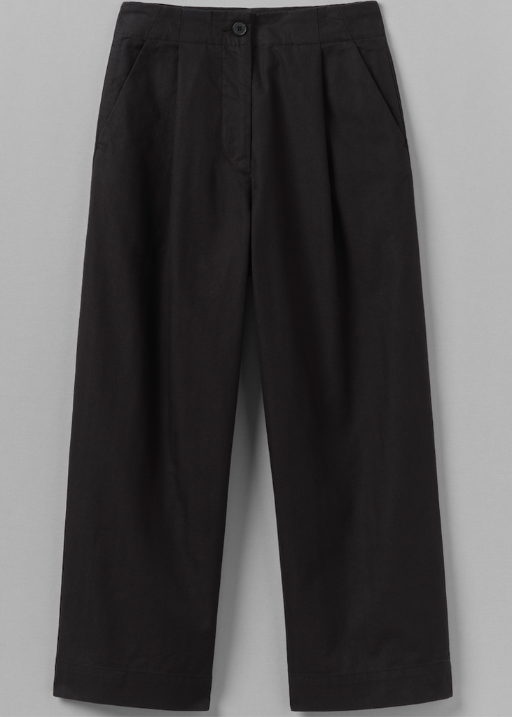 TOAST | Cotton Wool Herringbone Pleat Front Trousers