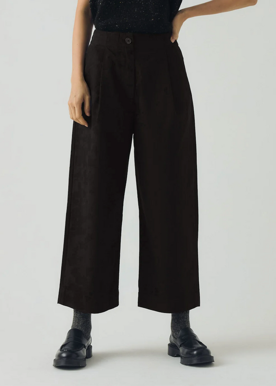 TOAST | Cotton Wool Herringbone Pleat Front Trousers