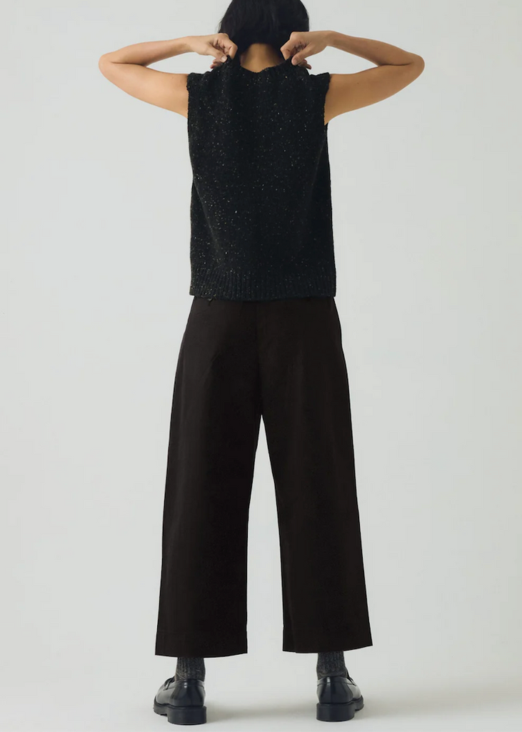 TOAST | Cotton Wool Herringbone Pleat Front Trousers