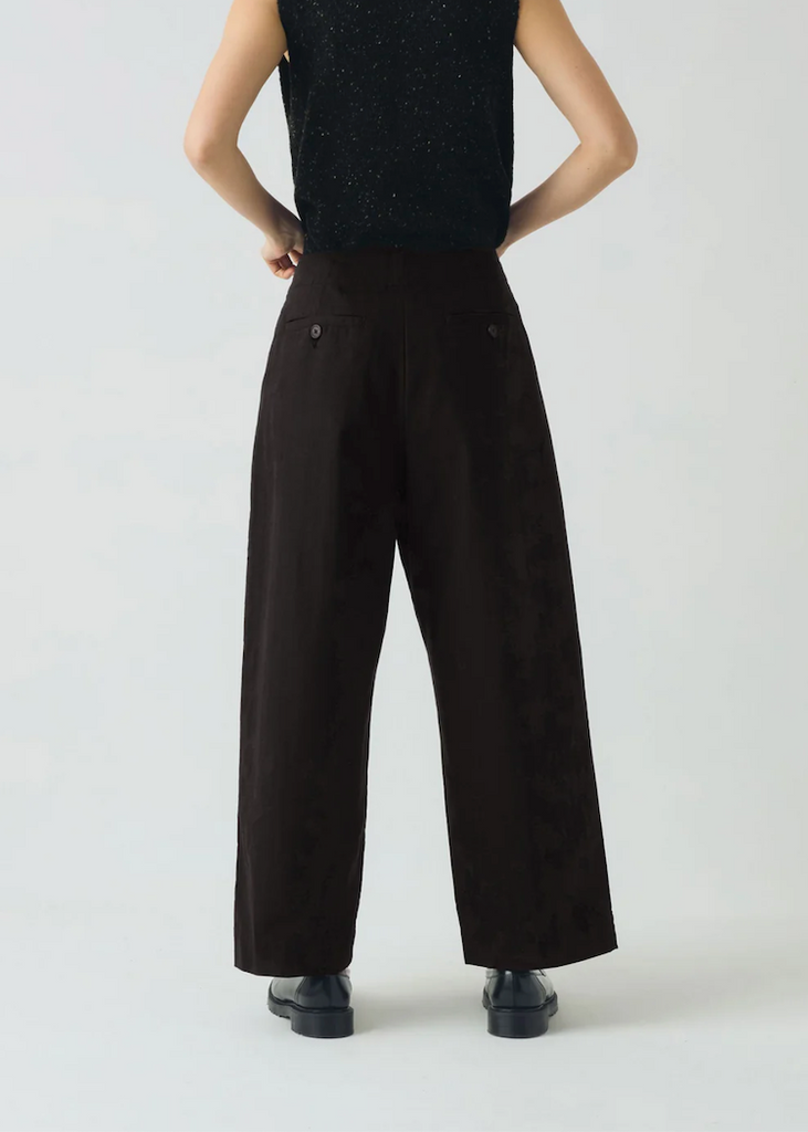 TOAST | Cotton Wool Herringbone Pleat Front Trousers