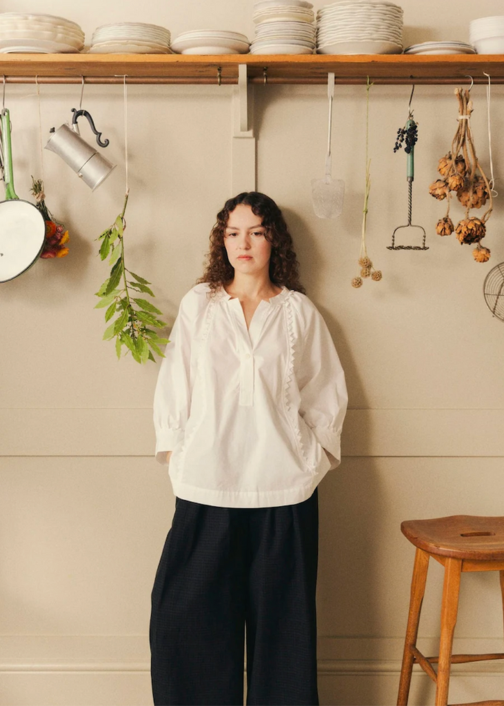 TOAST | Crockery Edge Cotton Poplin Top