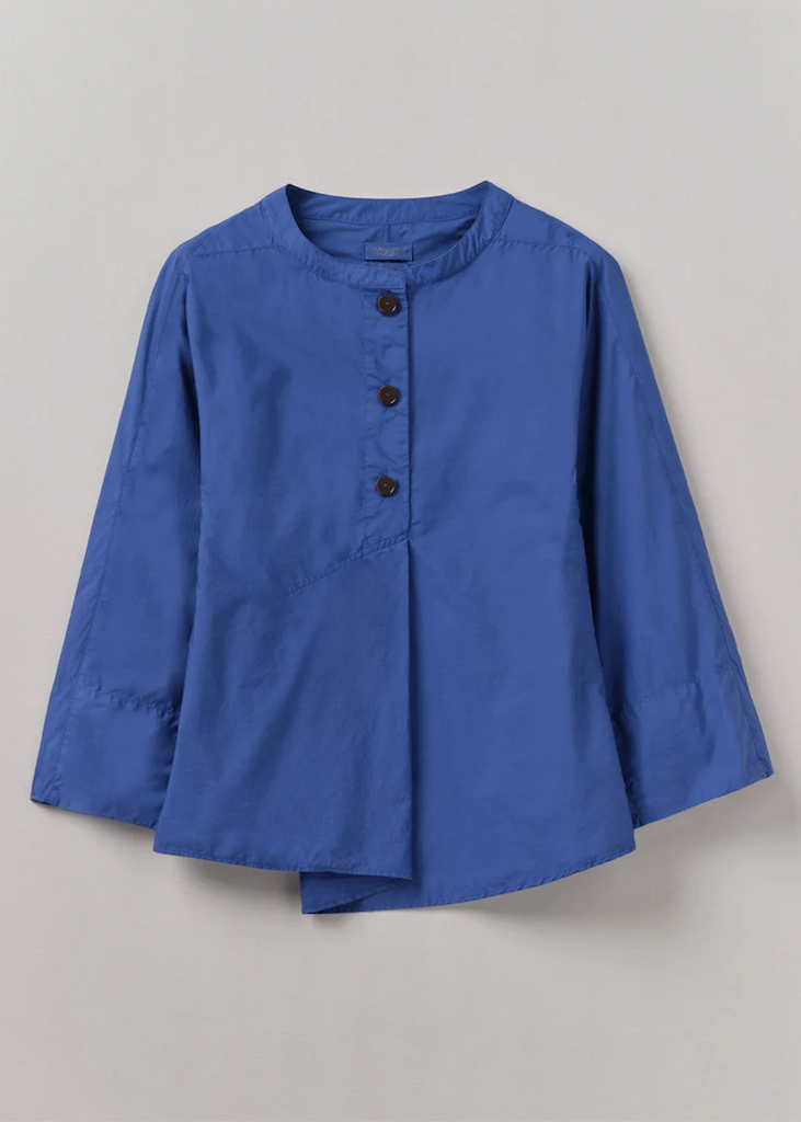 TOAST | Deep Pleated Cotton Poplin Top