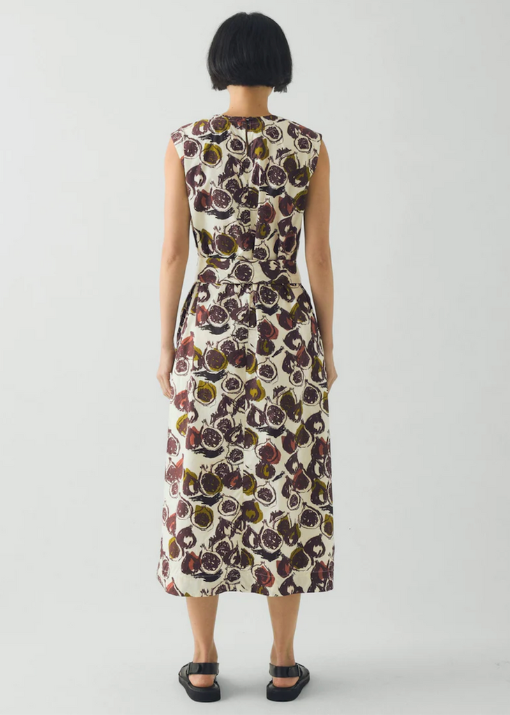 TOAST | Fig Print Cotton Poplin Dress