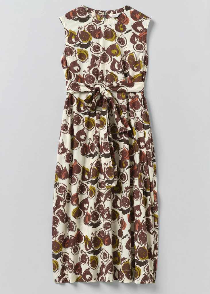 TOAST | Fig Print Cotton Poplin Dress