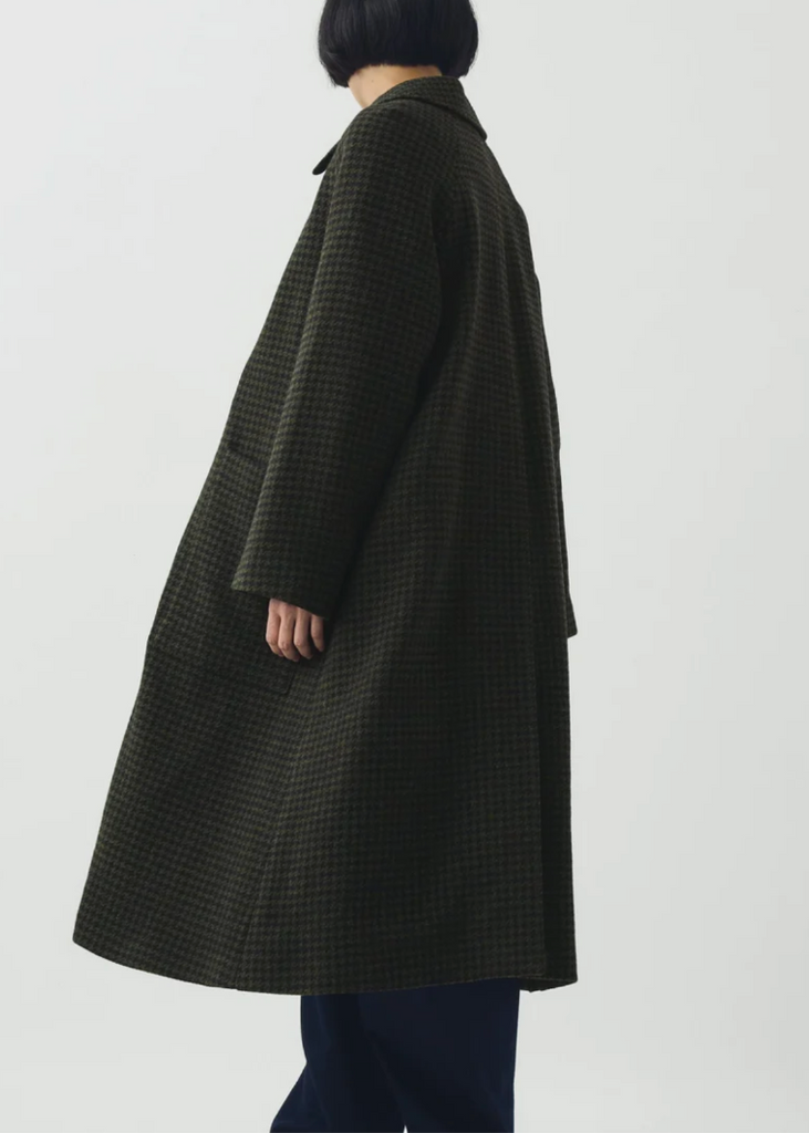 TOAST | Frankie Check Wool Raglan Coat