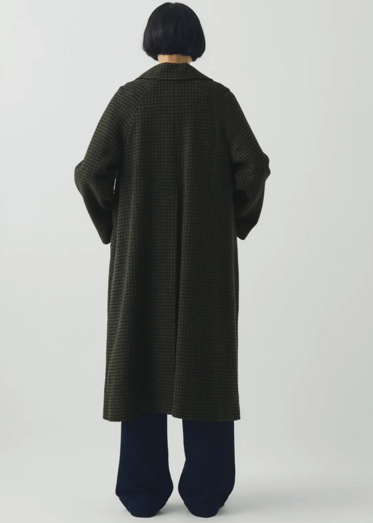 TOAST | Frankie Check Wool Raglan Coat