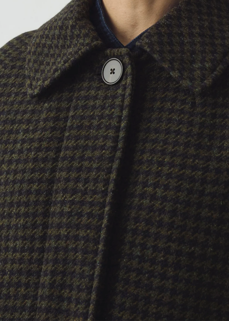TOAST | Frankie Check Wool Raglan Coat
