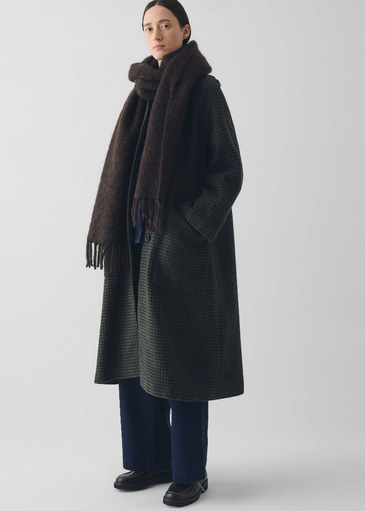 TOAST | Frankie Check Wool Raglan Coat