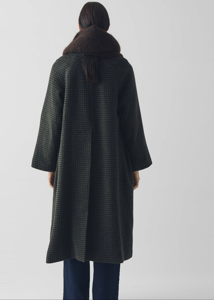 TOAST | Frankie Check Wool Raglan Coat